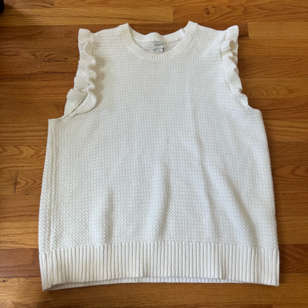 J. Crew White Sweater